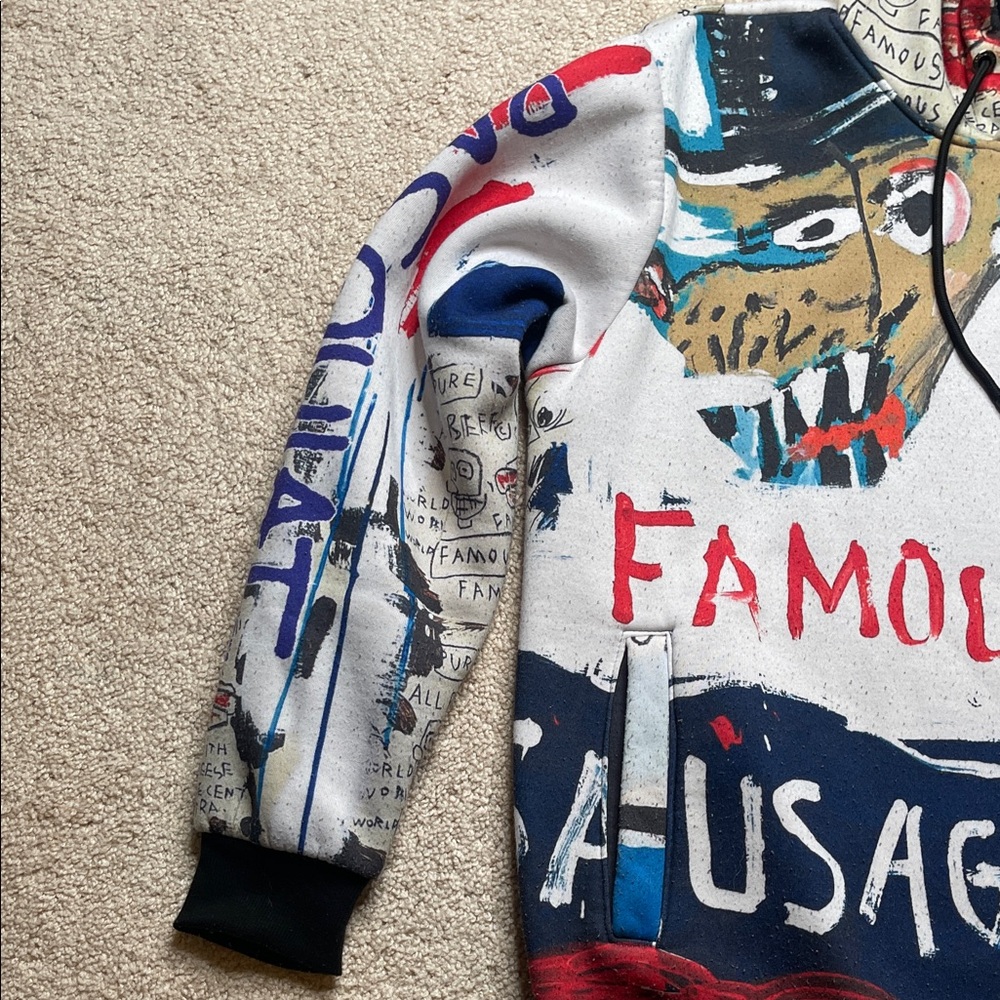 Members Only Jean-Michel Basquiat Multicolor Graphic Hoodie - Picture 6 of 10
